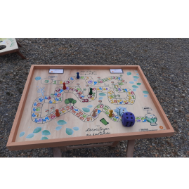Plateau géant de jeu de l'oie