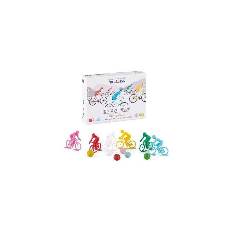 Les Cyclistes, un jeu de parcours avec des billes