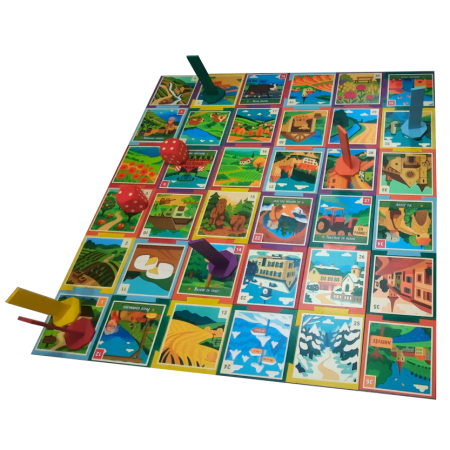 Jeu de l'oie géant en  "puzzle"