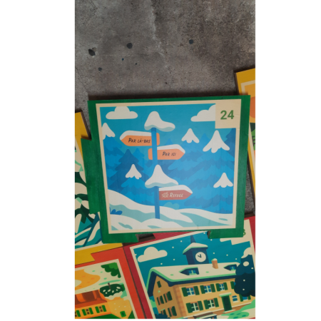 Jeu de l'oie géant en  "puzzle"