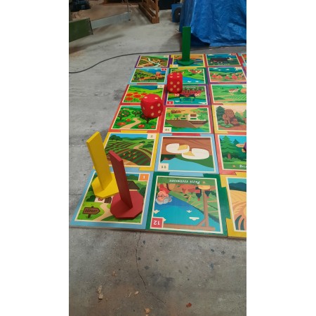 Jeu de l'oie géant en  "puzzle"