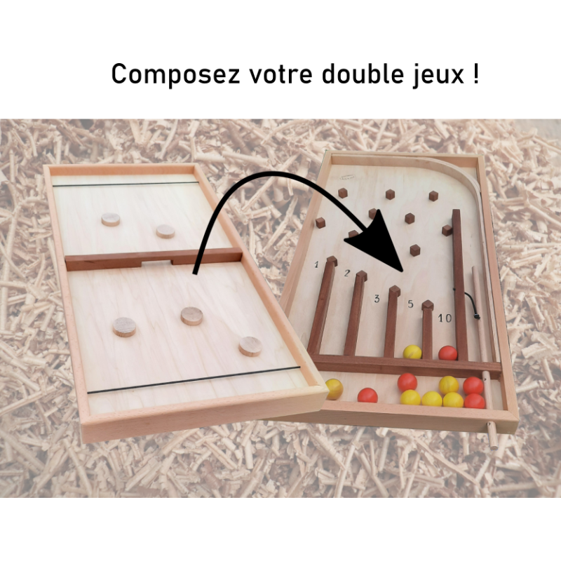 Composez votre double jeux - Concept bois et jeux