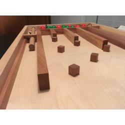 Flipper Aérobille. Un flipper en bois